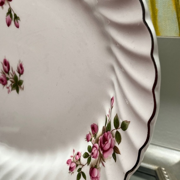 Johnson Brothers Ironstone England 12in Serving Tray Pink Flowers - Picture 4 of 6